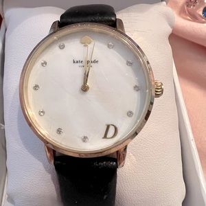 Beautiful Kate Spade New York Mother Of Pearl Monogram D Watch 34mm